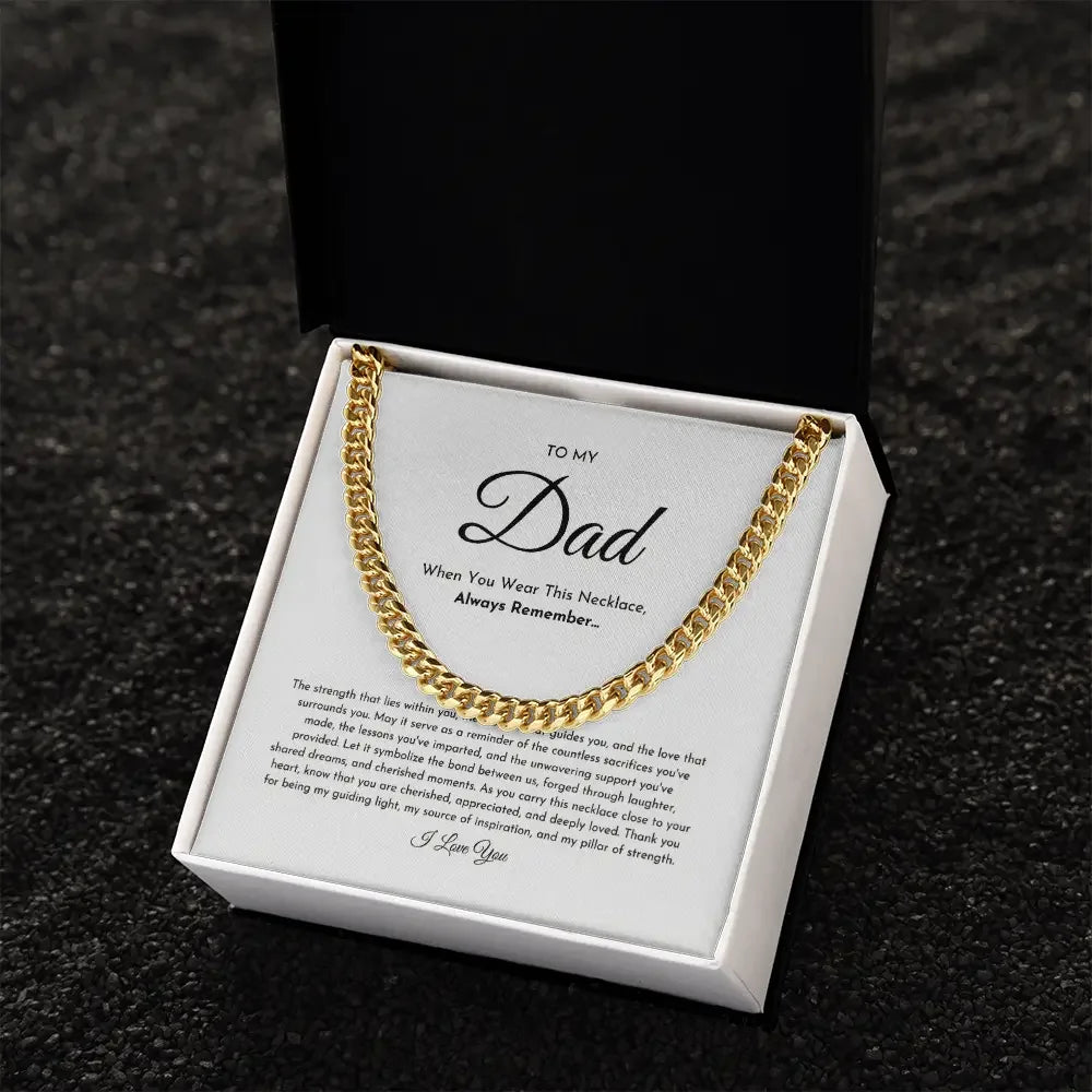 To My Dad Necklace ShineOn Fulfillment