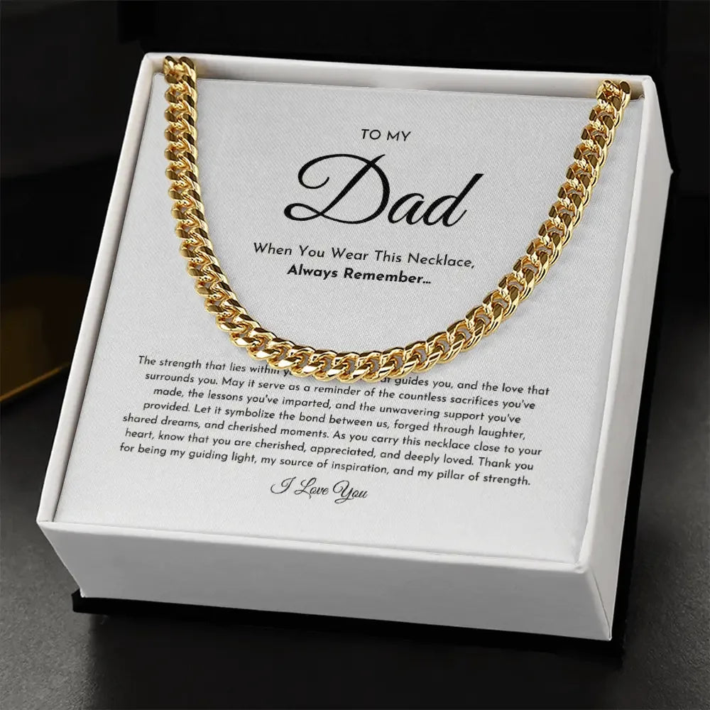 To My Dad Necklace ShineOn Fulfillment