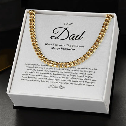 To My Dad Necklace ShineOn Fulfillment