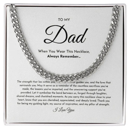 To My Dad Necklace ShineOn Fulfillment