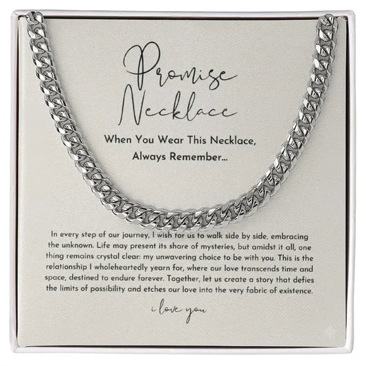 Promise Necklace For Him, Boyfriend Gift ShineOn Fulfillment