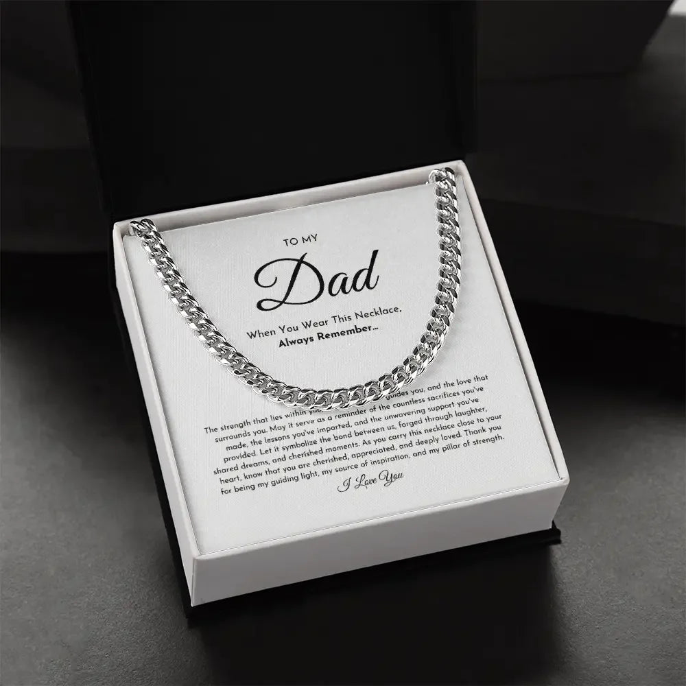 To My Dad Necklace ShineOn Fulfillment