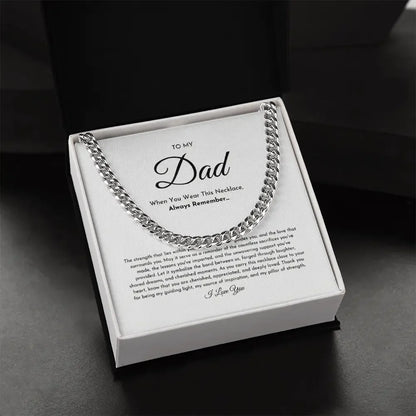 To My Dad Necklace ShineOn Fulfillment