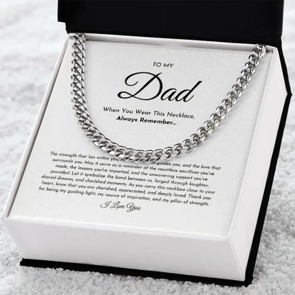 To My Dad Necklace ShineOn Fulfillment