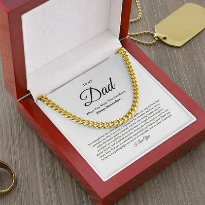 To My Dad Necklace ShineOn Fulfillment