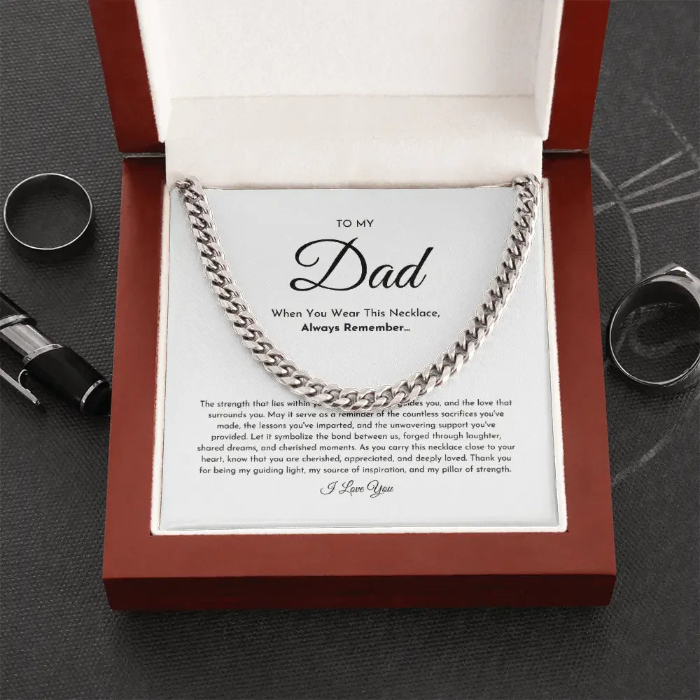 To My Dad Necklace ShineOn Fulfillment