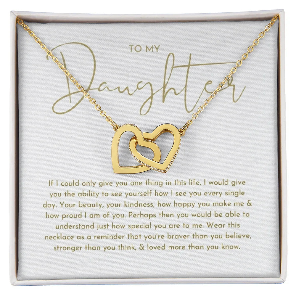 To My Daughter Necklace, Daughter Gift