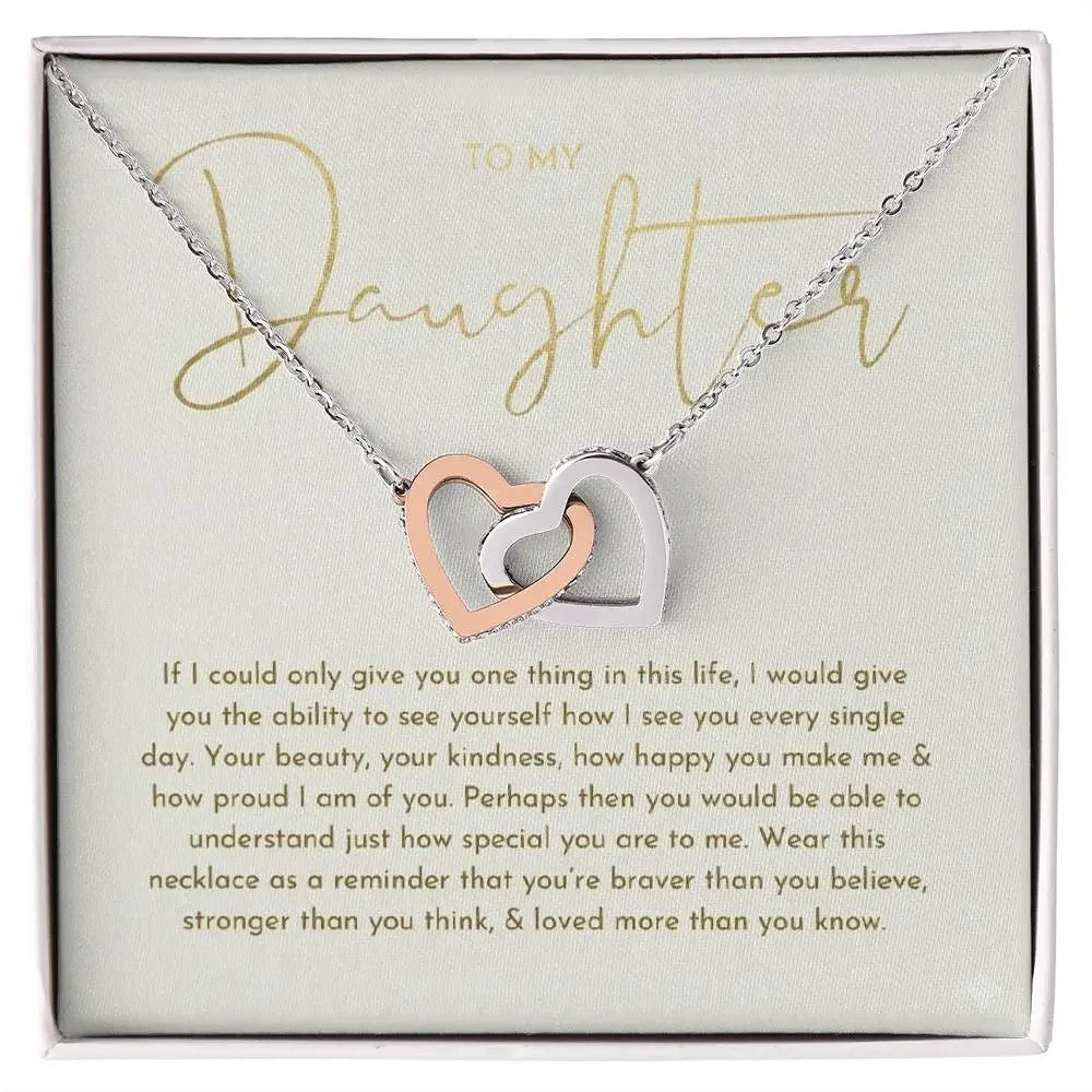 To My Daughter Necklace, Daughter Gift ShineOn Fulfillment
