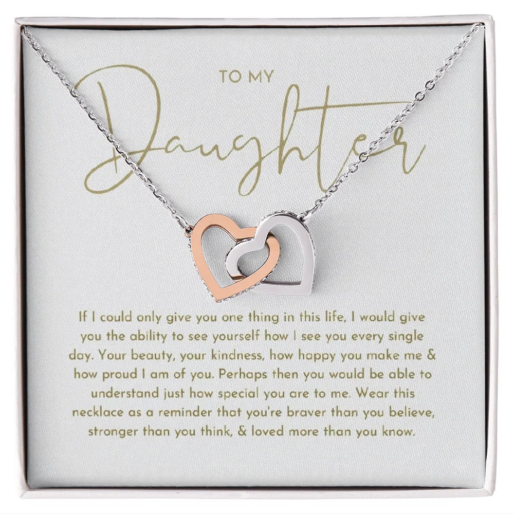 To My Daughter Necklace, Daughter Gift