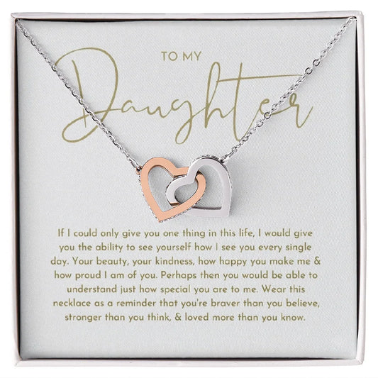 To My Daughter Necklace, Daughter Gift